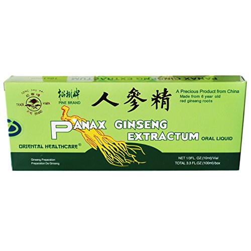 Pine Brand – Panax Ginseng Extractum orale Flüssigkeit – 10 x 10 ml